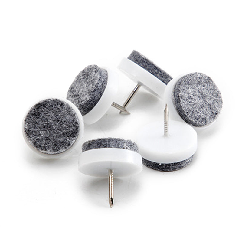 10Pcs / Set 28mm Anti-scratch Furniture Leg Bottom Feet Pad for Chair Table Noise Reduction Floor Protector Nail