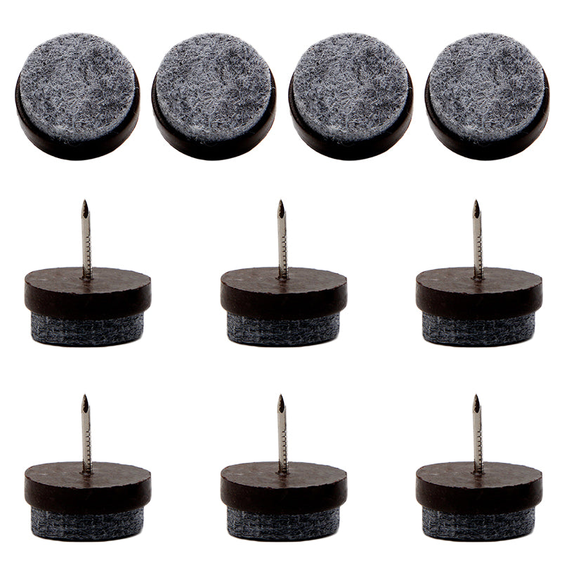 10Pcs / Set 14mm Floor Protector Nail Chair Table Furniture Leg Bottom Feet Pad Noise Reduction