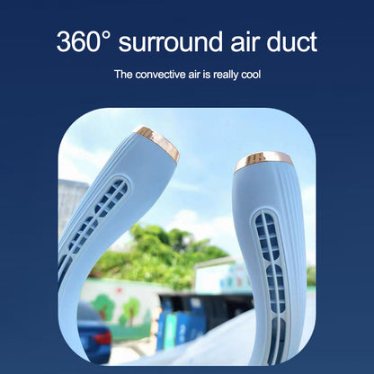 S5 Neck-mounted Fan 360 Degree Surround Air Portable Lazy Hanging Neck Bladeless Fan
