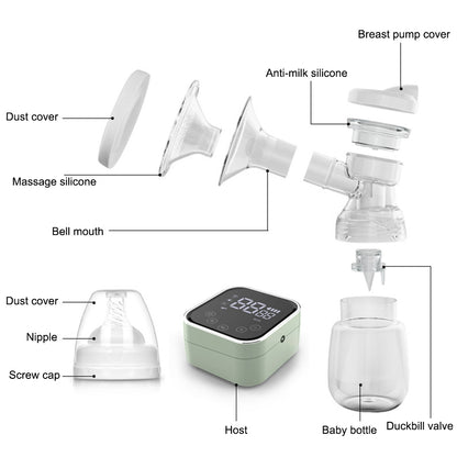 MIDALA D115 Electric Breast Pump 3 Modes Quiet Mother Breast Milk Suction Tool (FDA Certificated, BPA Free)