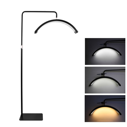 M8X 28-inch Floor Standing Beauty Light Brightness Adjustable Whitening Fill Light Moon Shaped Nail Beauty Eyelash Light