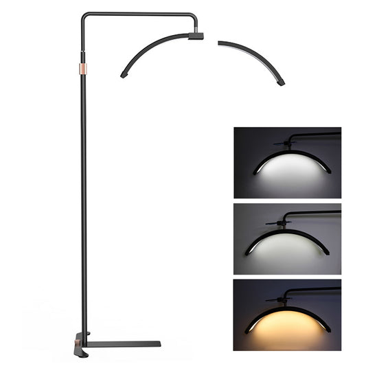 M5X Floor Standing Beauty Light with Dual Heads 26" Whitening Fill Light Moon Shaped Nail Beauty Eyelash Light