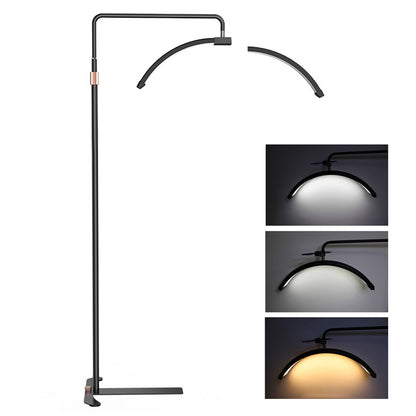 M5X Floor Standing Beauty Light with Dual Heads 26" Whitening Fill Light Moon Shaped Nail Beauty Eyelash Light