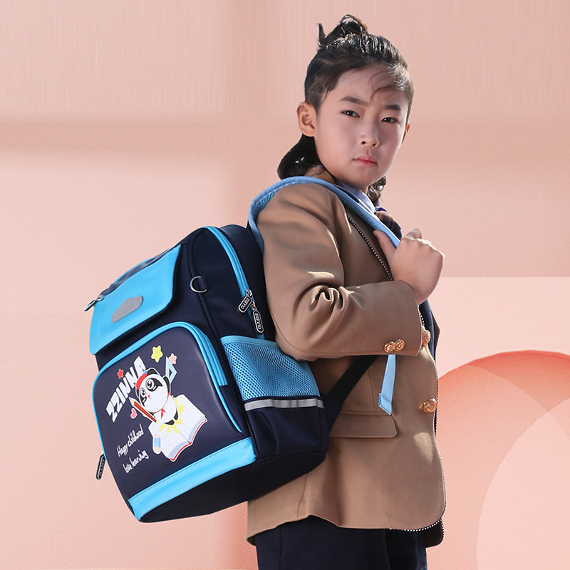 ZZINNA N714 Kids Backpack for Boys Girls Elementary Primary School Bag Multi-functional Scientific Weight-loss Cute Backpack