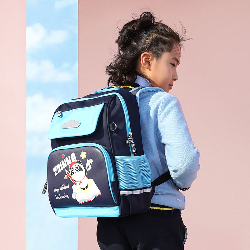 ZZINNA N714 Kids Backpack for Boys Girls Elementary Primary School Bag Multi-functional Scientific Weight-loss Cute Backpack