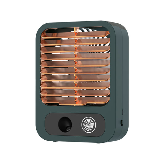 2 in 1 Mini USB Air Cooler Portable Air Conditioner Humidifier Purifier 3 Modes Desktop Cooling Fan