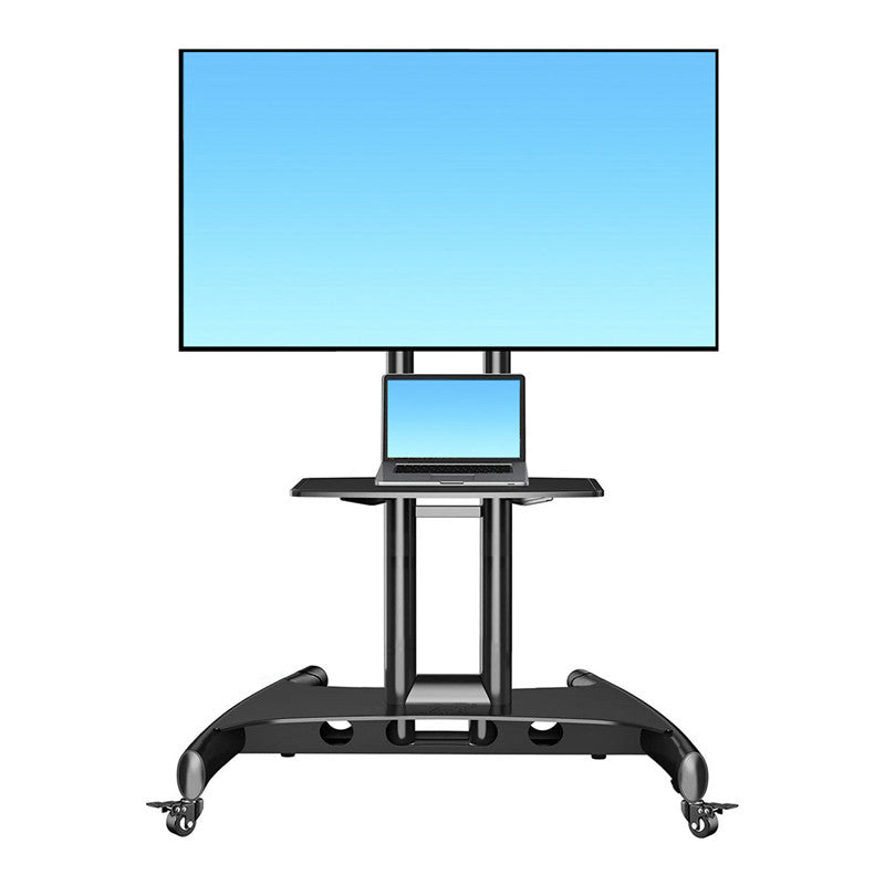 NORTH BAYOU AVA1500-60-1P Mobile TV Cart 32"-70" Flat Panel LED LCD Plasma TV Stand with Camera Tray and AV Shelf