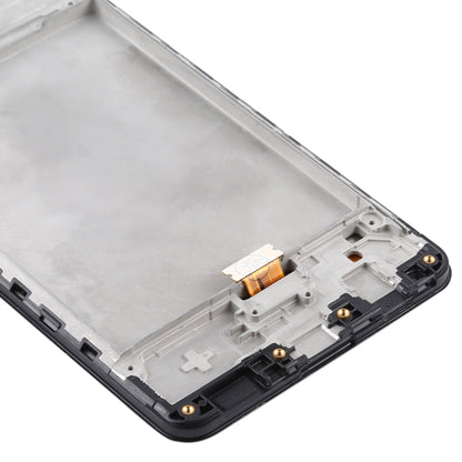 OEM LCD Screen and Digitizer Assembly + Frame Repair Part (Without Logo) for Samsung Galaxy A21s SM-A217 - Black