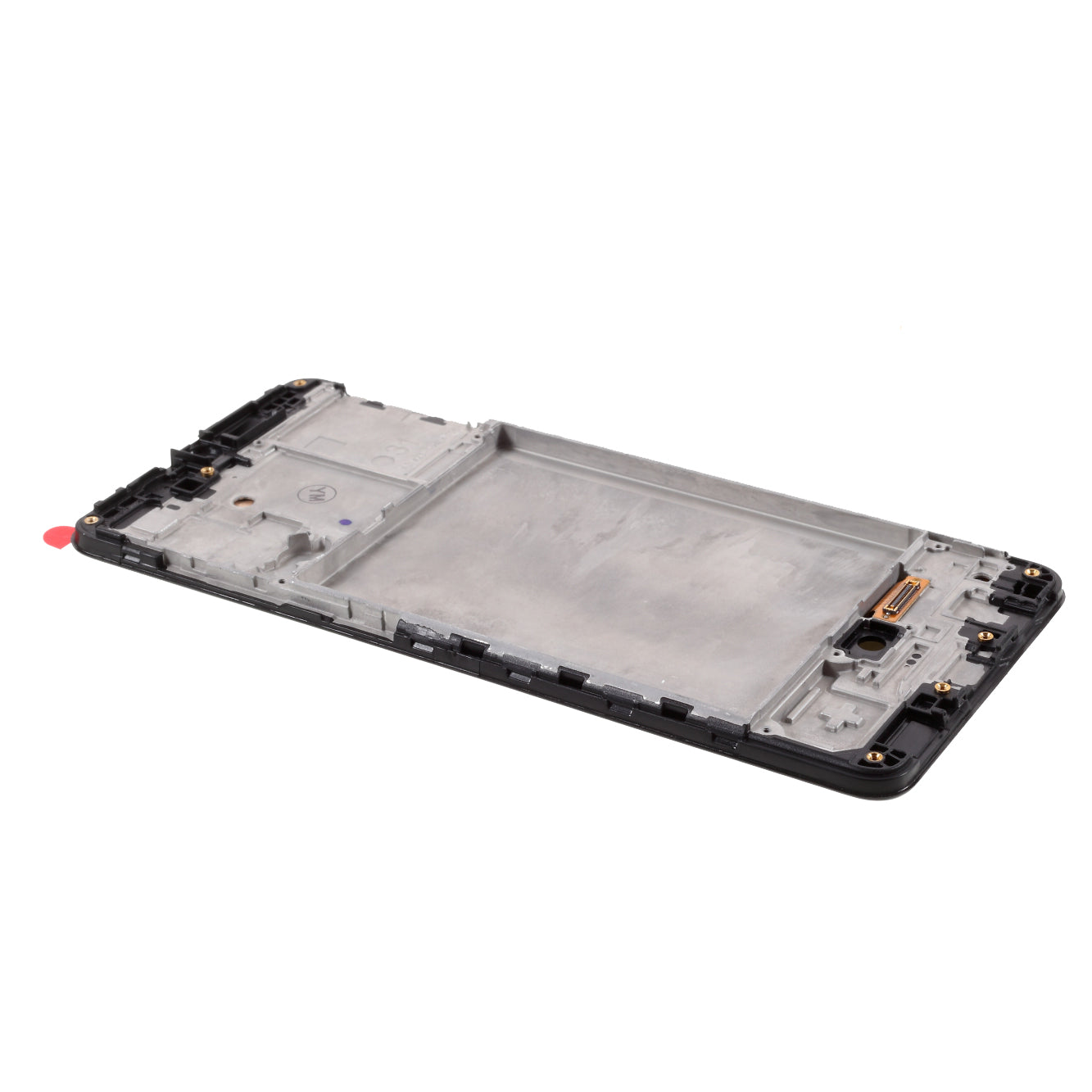 OLED Screen and Digitizer Assembly + Frame Replacement Part (Without LOGO) for Samsung Galaxy A31 SM-A315 - Black