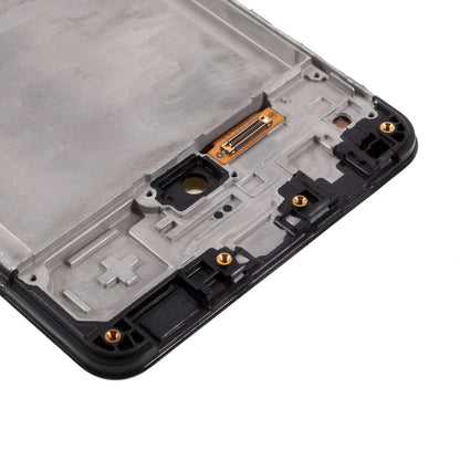 OLED Screen and Digitizer Assembly + Frame Replacement Part (Without LOGO) for Samsung Galaxy A31 SM-A315 - Black