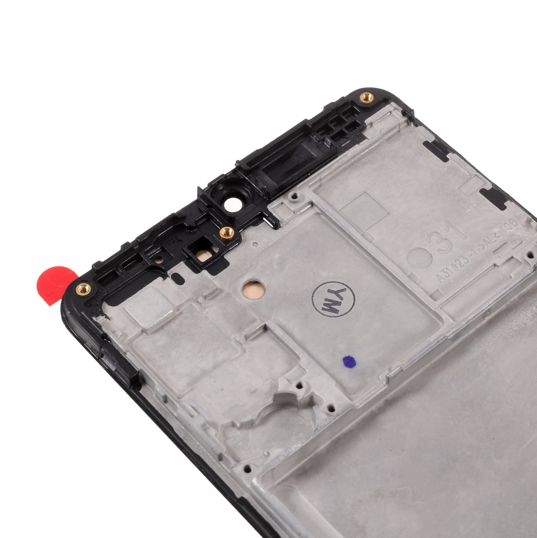 OLED Screen and Digitizer Assembly + Frame Replacement Part (Without LOGO) for Samsung Galaxy A31 SM-A315 - Black