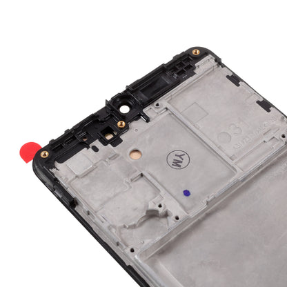 OLED Screen and Digitizer Assembly + Frame Replacement Part (Without LOGO) for Samsung Galaxy A31 SM-A315 - Black