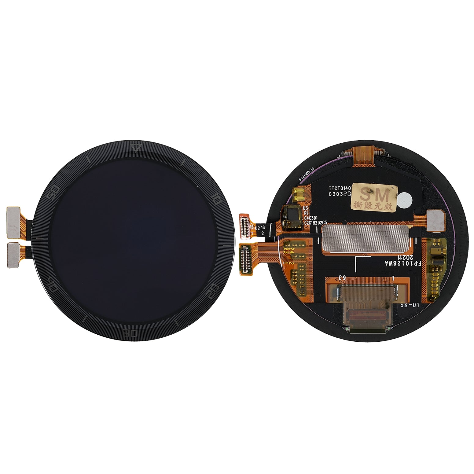 For Huawei Watch GT 2e 2020 1.39" Grade S OEM Replacement OLED Screen and Digitizer Assembly Part with Dial Numerals (without Logo)