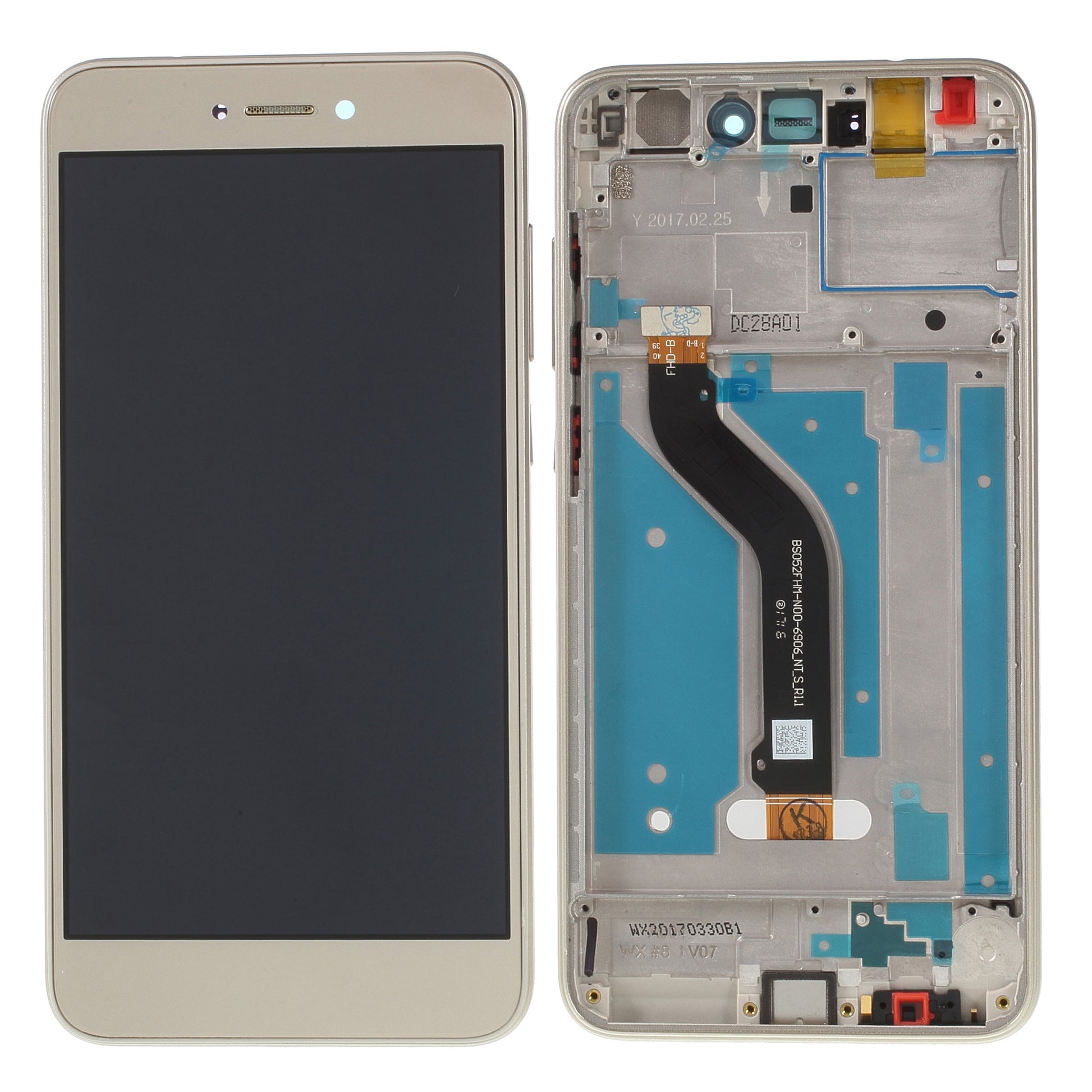 For Huawei P8 Lite (2017)/Honor 8 Lite Grade B LCD Screen and Digitizer Assembly + Frame Part (without Logo)