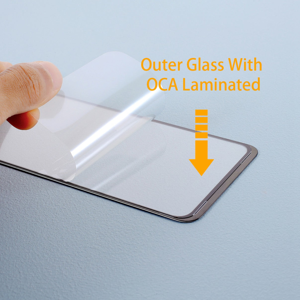 For Honor X10 5G/X10 Pro Grade C Screen Glass Lens + OCA Adhesive Replacement (without Logo)