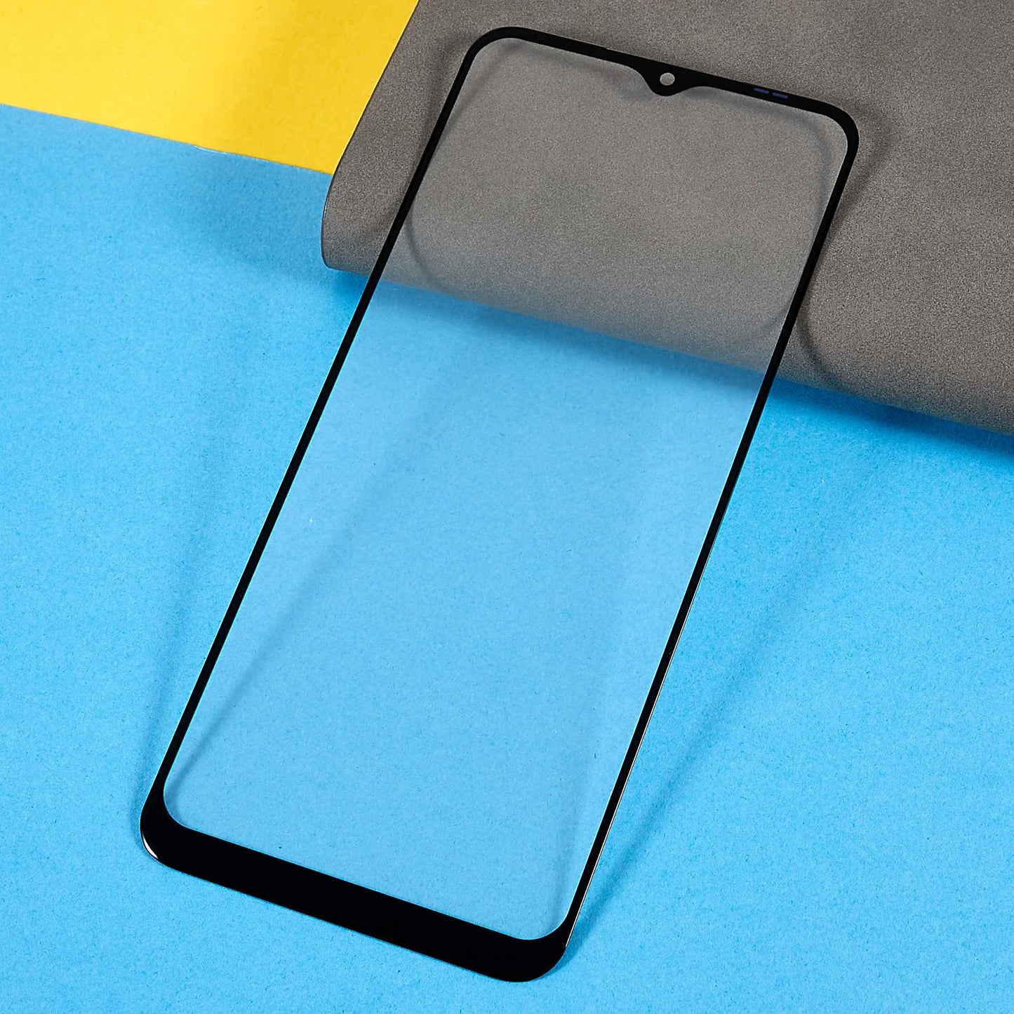 For Samsung Galaxy A13 4G A135 Front Screen Glass Lens + OCA Adhesive Replacement Parts (without Logo)