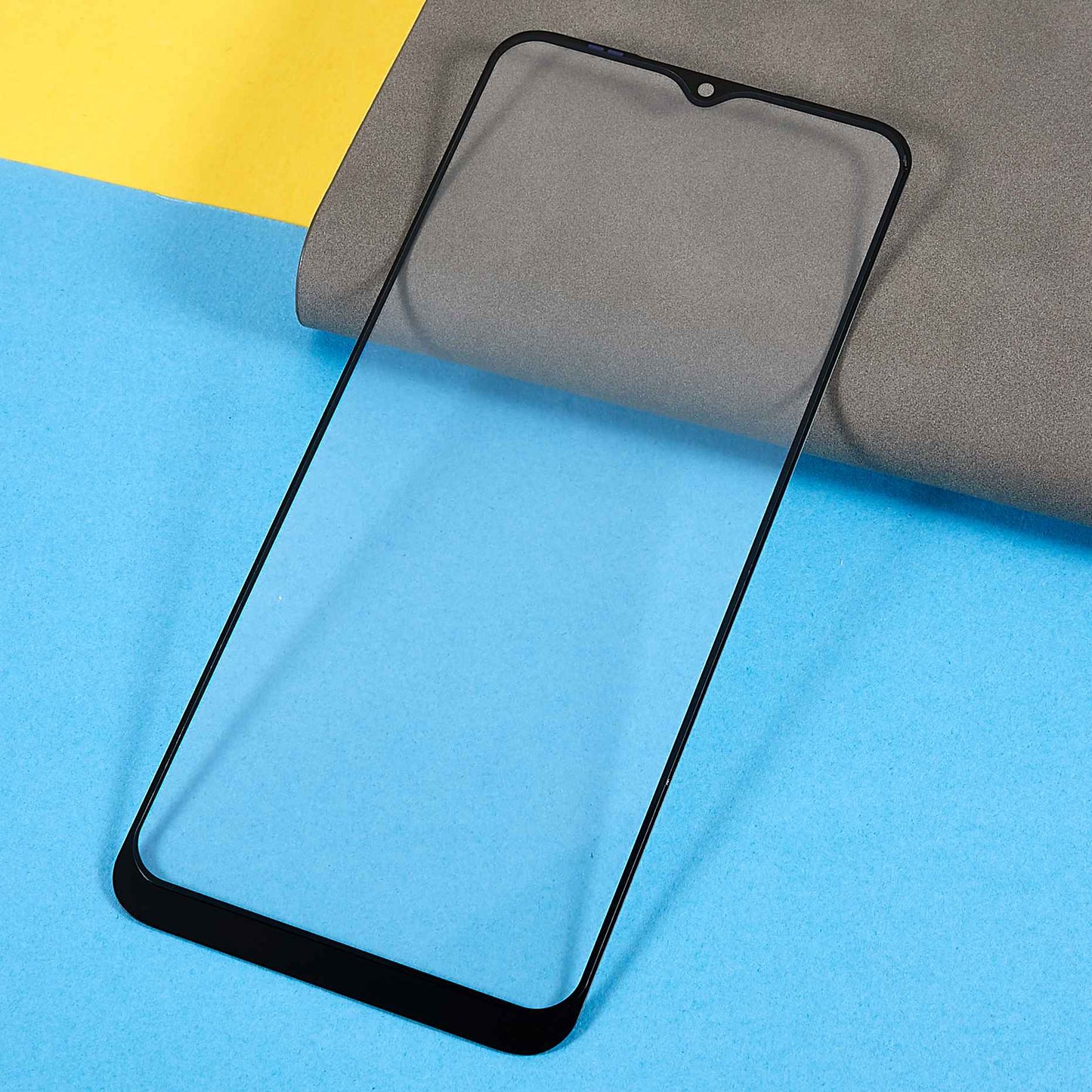For Samsung Galaxy A13 4G A135 Front Screen Glass Lens + OCA Adhesive Replacement Parts (without Logo)