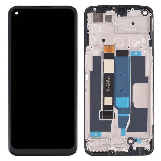 For Realme 8 5G RMX3241 Grade S OEM LCD Screen and Digitizer Assembly + Frame Repair Part (without Logo)