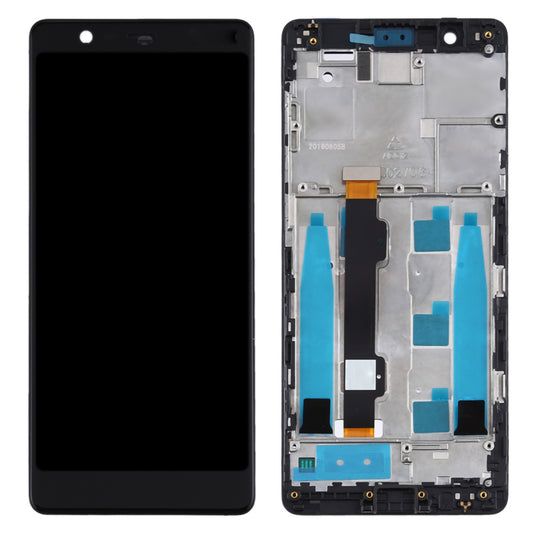For Nokia 5.1 Grade S OEM LCD Screen and Digitizer Assembly + Frame Part - Black