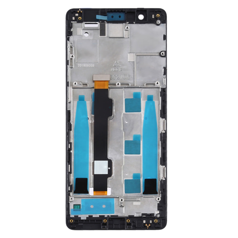 For Nokia 5.1 Grade S OEM LCD Screen and Digitizer Assembly + Frame Part - Black