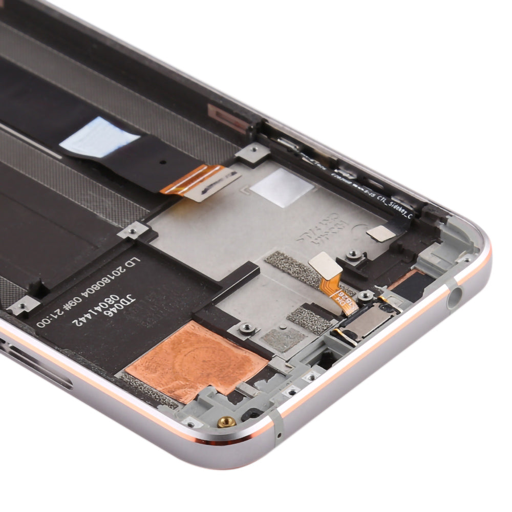 For Nokia 7.1 Grade S OEM LCD Screen and Digitizer Assembly + Frame Part - Silver