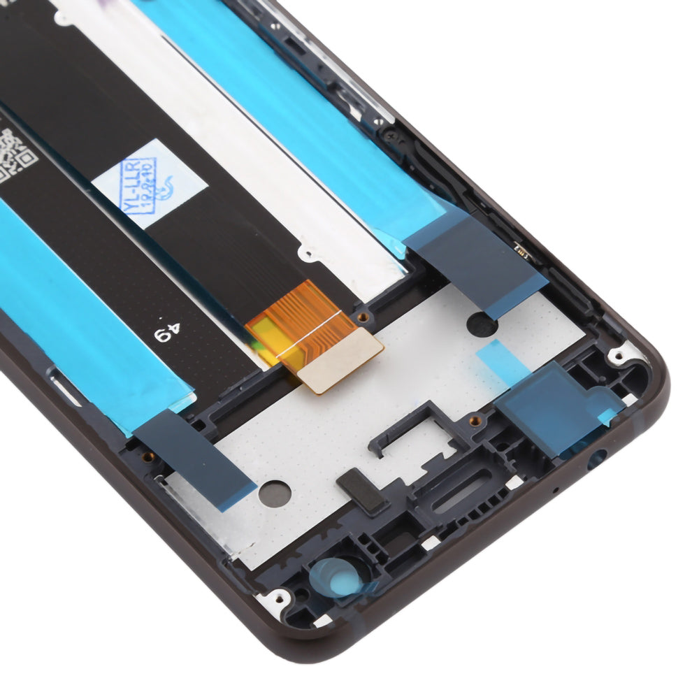 For Nokia 2 Grade S OEM LCD Screen and Digitizer Assembly + Frame Part - Black