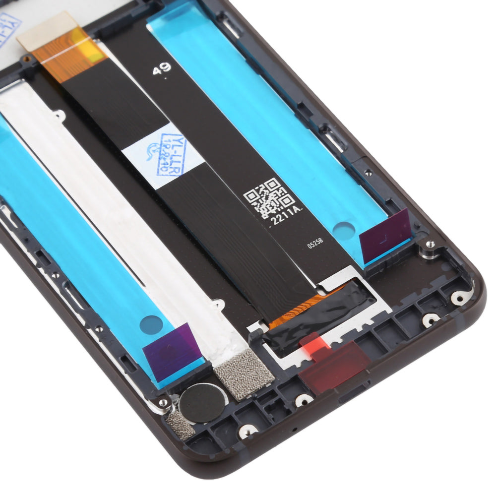 For Nokia 2 Grade S OEM LCD Screen and Digitizer Assembly + Frame Part - Black
