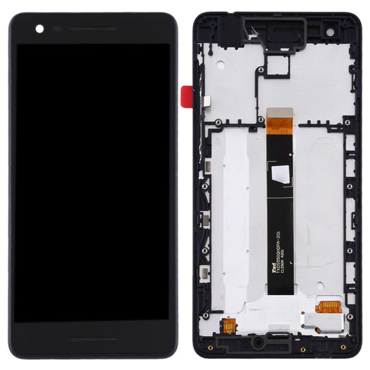 For Nokia 2.1 Grade S OEM LCD Screen and Digitizer Assembly + Frame Part - Black