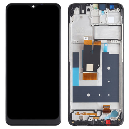 For Nokia 2.4 Grade S OEM LCD Screen and Digitizer Assembly + Frame Part - Black