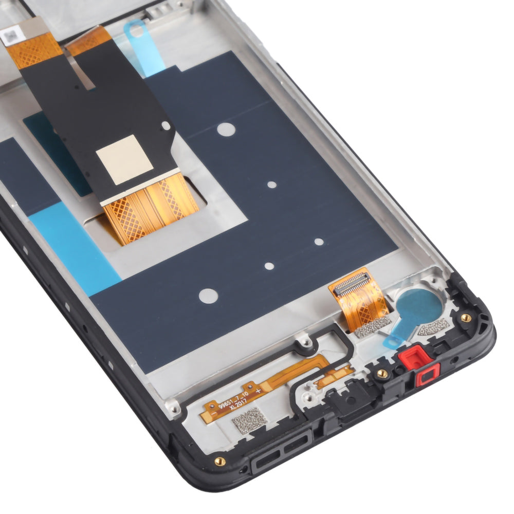 For Nokia 2.4 Grade S OEM LCD Screen and Digitizer Assembly + Frame Part - Black
