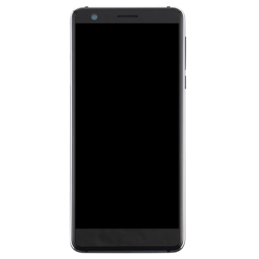 For Nokia 3.1 Grade S OEM LCD Screen and Digitizer Assembly + Frame Part - Black