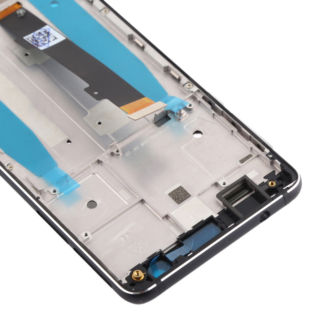 For Nokia 3.1 Grade S OEM LCD Screen and Digitizer Assembly + Frame Part - Black