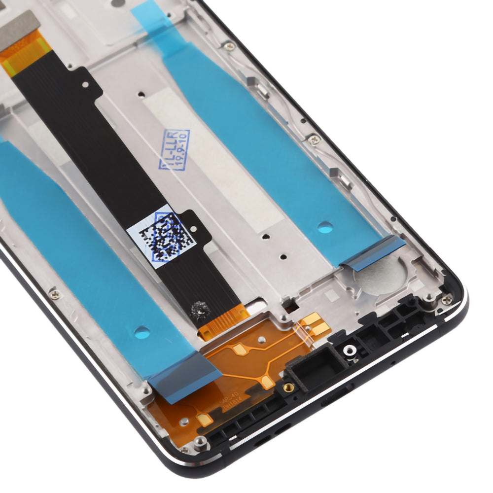 For Nokia 3.1 Grade S OEM LCD Screen and Digitizer Assembly + Frame Part - Black