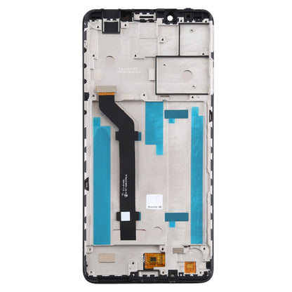 For Nokia 3.1 Plus Grade S OEM LCD Screen and Digitizer Assembly + Frame Part - Black