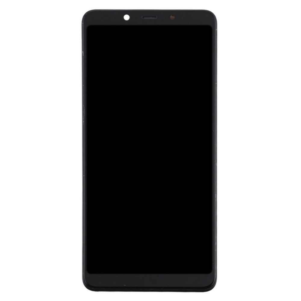 For Nokia 3.1 Plus Grade S OEM LCD Screen and Digitizer Assembly + Frame Part - Black