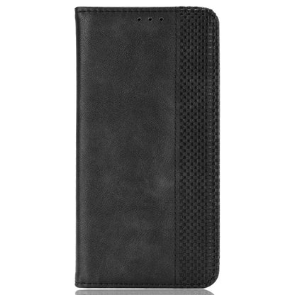 Retro Texture Anti-scratch Phone Case for vivo X80 Pro 5G, PU Leather Stand Wallet Magnetic Absorption Protective Cover