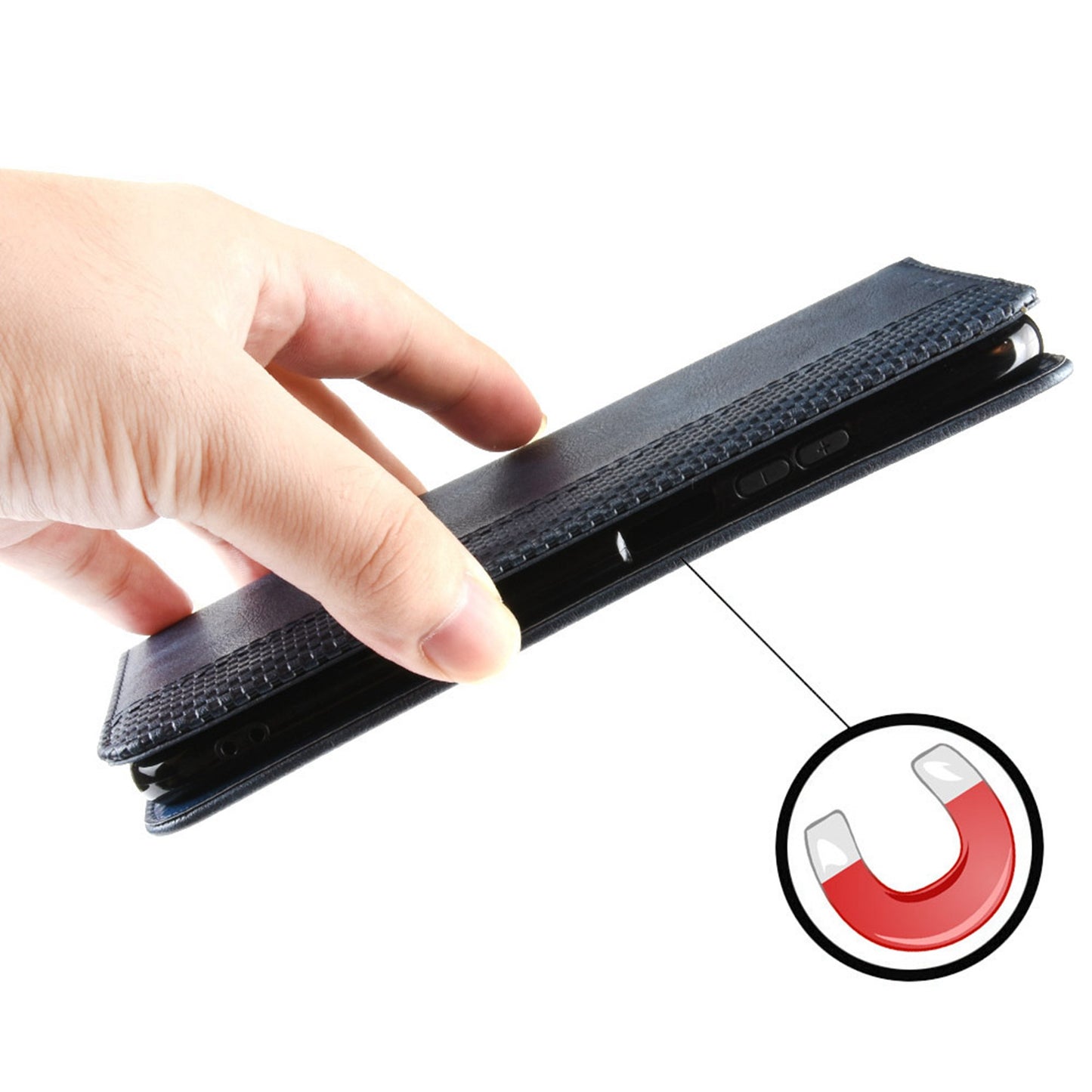 Retro Texture Anti-scratch Phone Case for vivo X80 Pro 5G, PU Leather Stand Wallet Magnetic Absorption Protective Cover