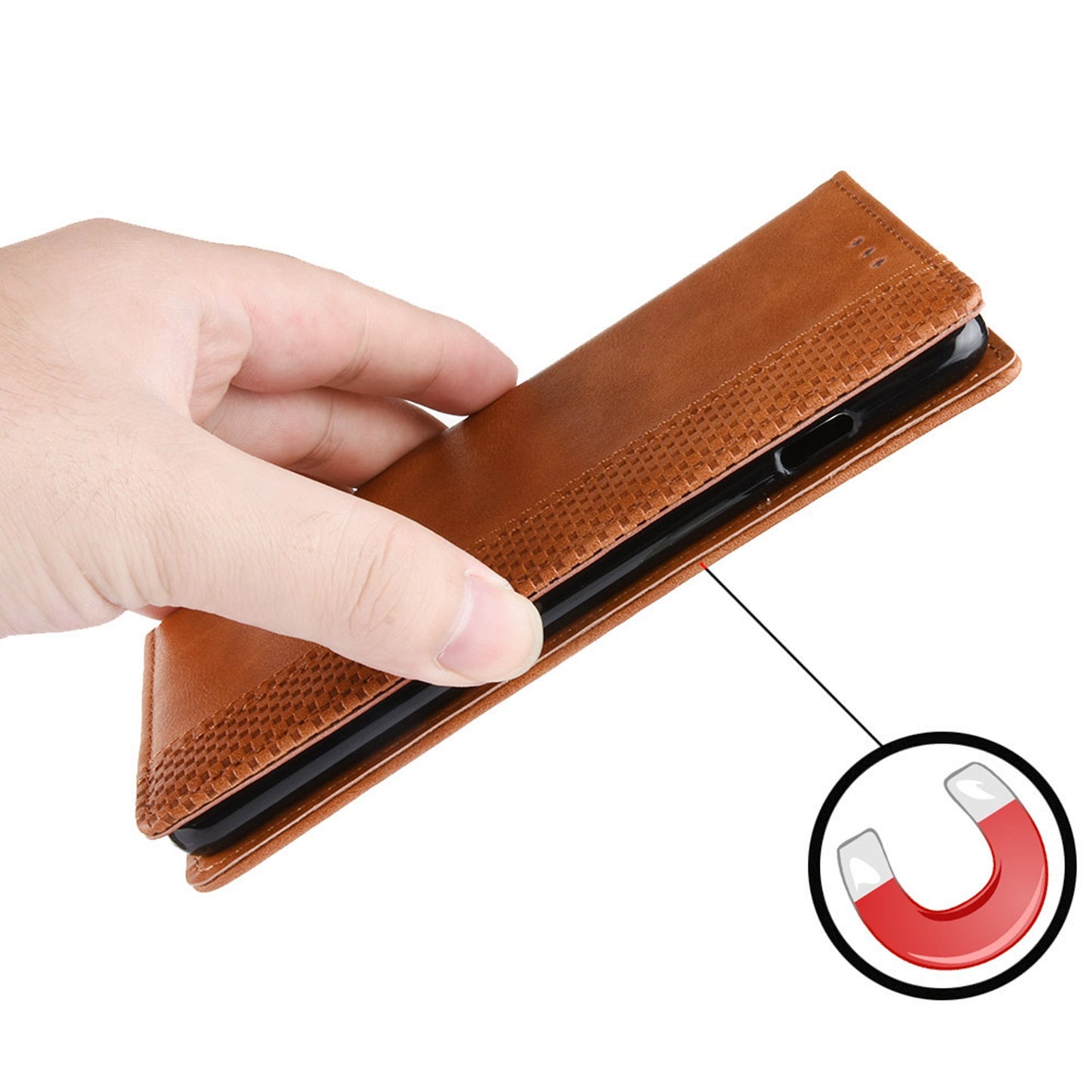 Retro Texture Anti-scratch Phone Case for vivo X80 Pro 5G, PU Leather Stand Wallet Magnetic Absorption Protective Cover