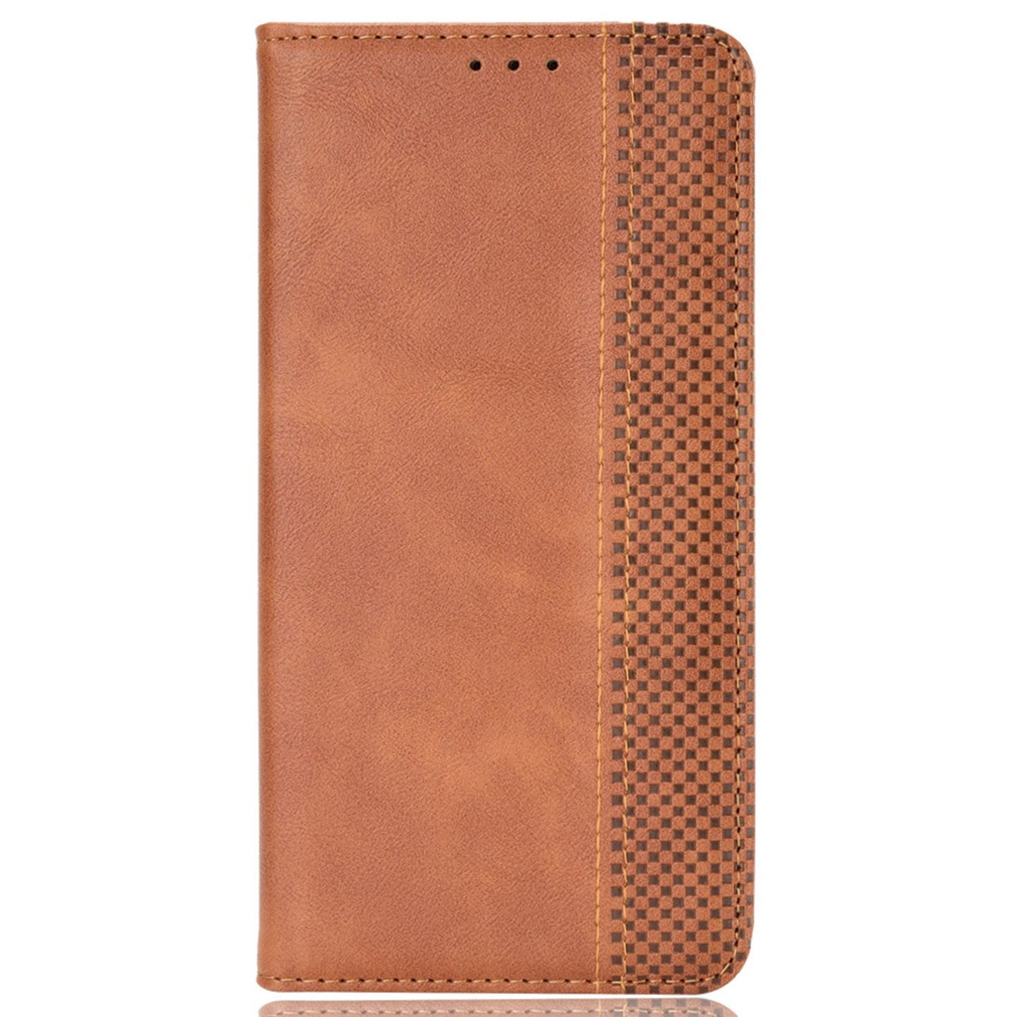 Retro Texture Anti-scratch Phone Case for vivo X80 Pro 5G, PU Leather Stand Wallet Magnetic Absorption Protective Cover