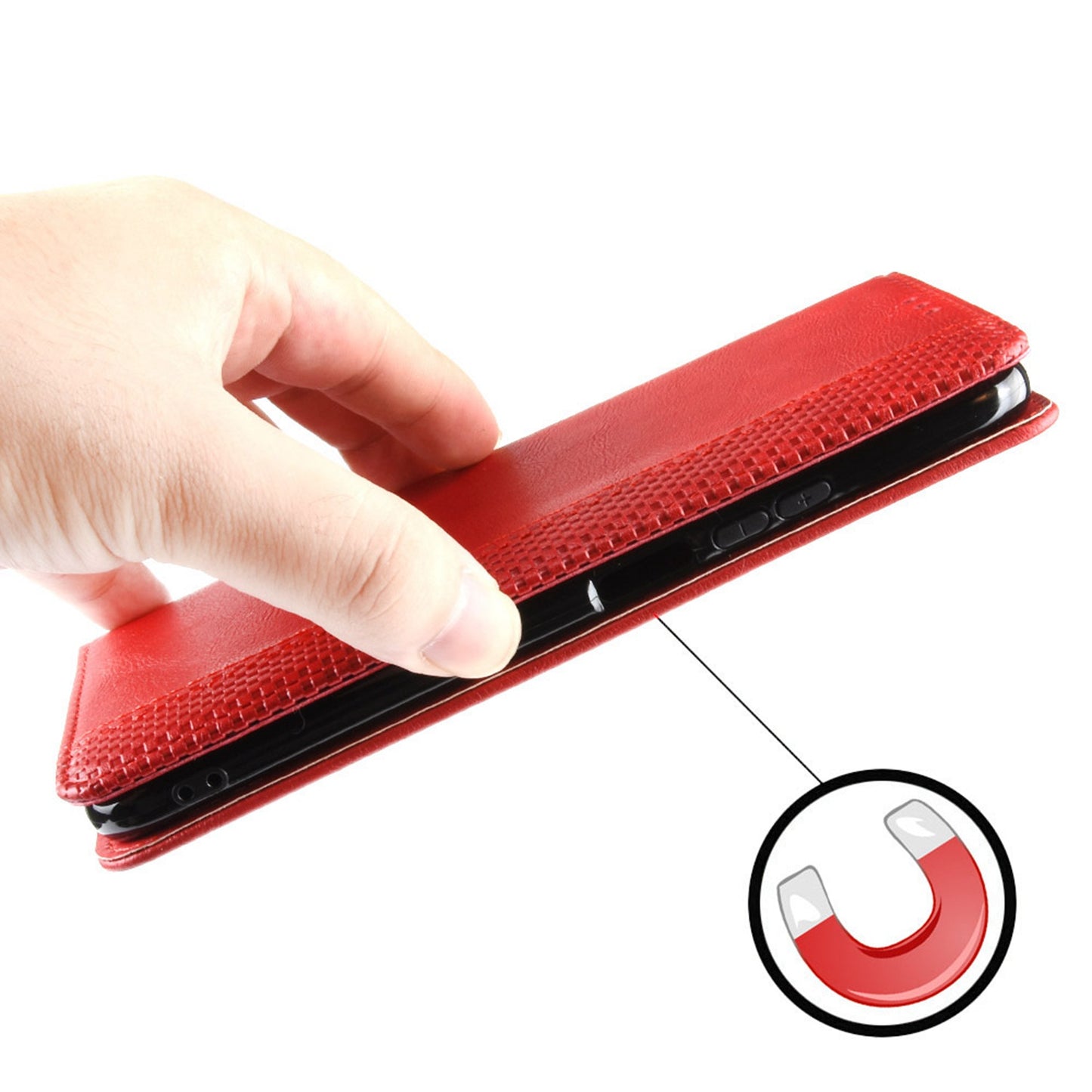 Retro Texture Anti-scratch Phone Case for vivo X80 Pro 5G, PU Leather Stand Wallet Magnetic Absorption Protective Cover