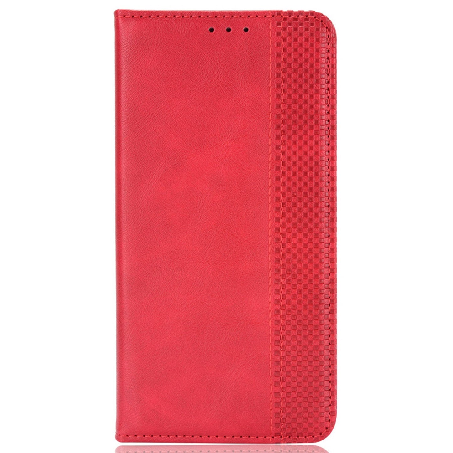 Retro Texture Anti-scratch Phone Case for vivo X80 Pro 5G, PU Leather Stand Wallet Magnetic Absorption Protective Cover