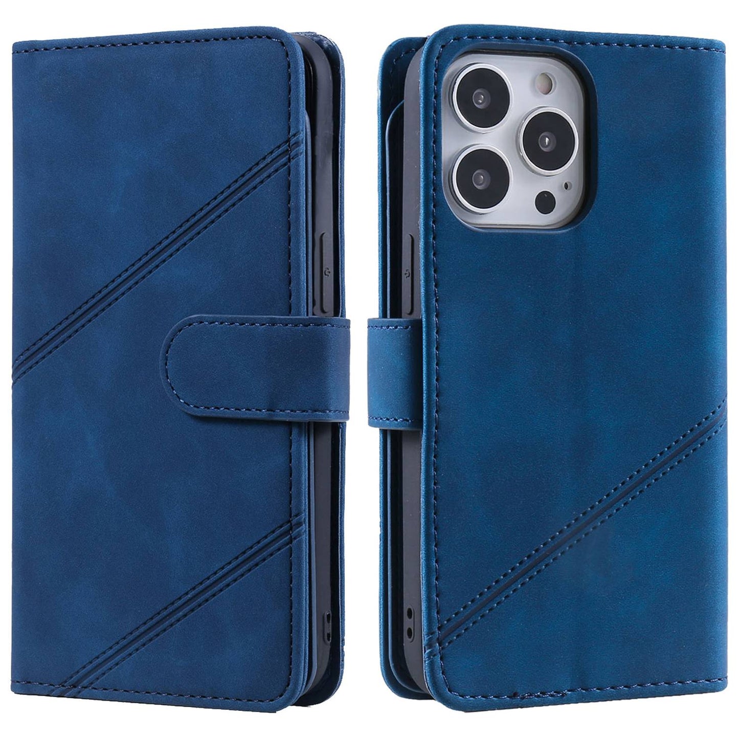 For iPhone 13 Pro 6.1 inch Drop Resistant Imprinted PU Leather Stand Cover with Multiple Card Slots and Cash Pocket