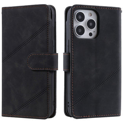 For iPhone 13 Pro 6.1 inch Drop Resistant Imprinted PU Leather Stand Cover with Multiple Card Slots and Cash Pocket