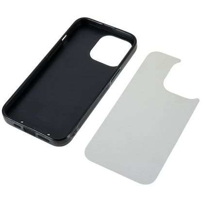 For iPhone 13 Pro 6.1 inch Anti-scratch TPU+PC Phone Case Shell with Aluminum Sheet Supporting Heat Transfer Printing