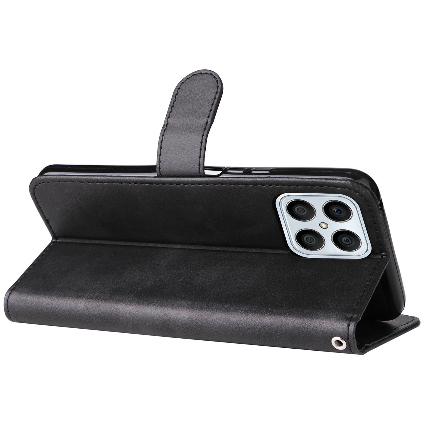 For Honor X8/X30i/Play6T Pro PU Leather Wallet Folio Flip Case Zipper Pocket Stand Shockproof Protective Cover