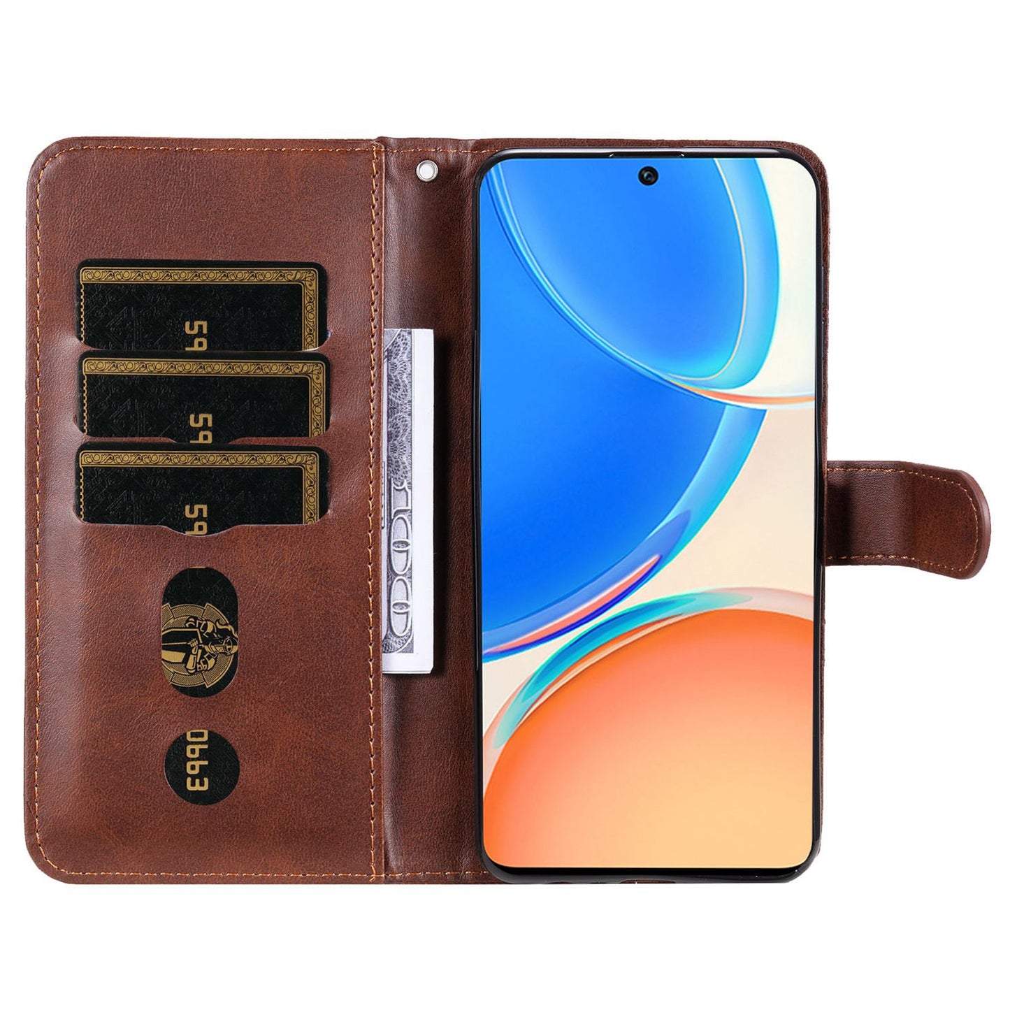 For Honor X8/X30i/Play6T Pro PU Leather Wallet Folio Flip Case Zipper Pocket Stand Shockproof Protective Cover