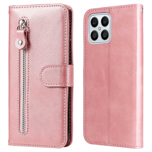 For Honor X8/X30i/Play6T Pro PU Leather Wallet Folio Flip Case Zipper Pocket Stand Shockproof Protective Cover