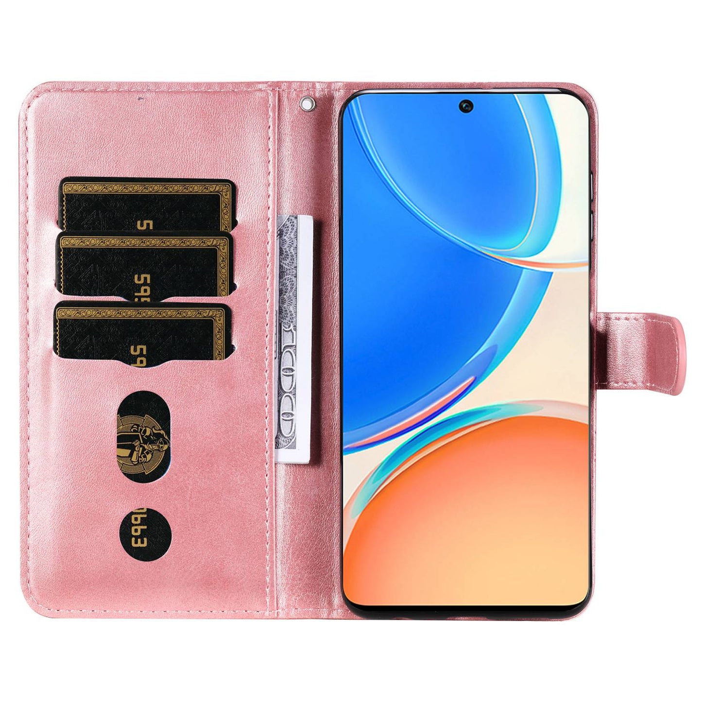 For Honor X8/X30i/Play6T Pro PU Leather Wallet Folio Flip Case Zipper Pocket Stand Shockproof Protective Cover