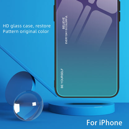 Gradient Color Design Case for Xiaomi 12 5G/12X 5G/12S 5G, Tempered Glass + PC + TPU Well-protected Cover Phone Shell