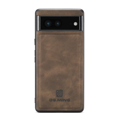 DG.MING M1 Series For Google Pixel 7 5G Magnetic 2-in-1 Wallet PC+TPU+PU Leather Phone Protective Case